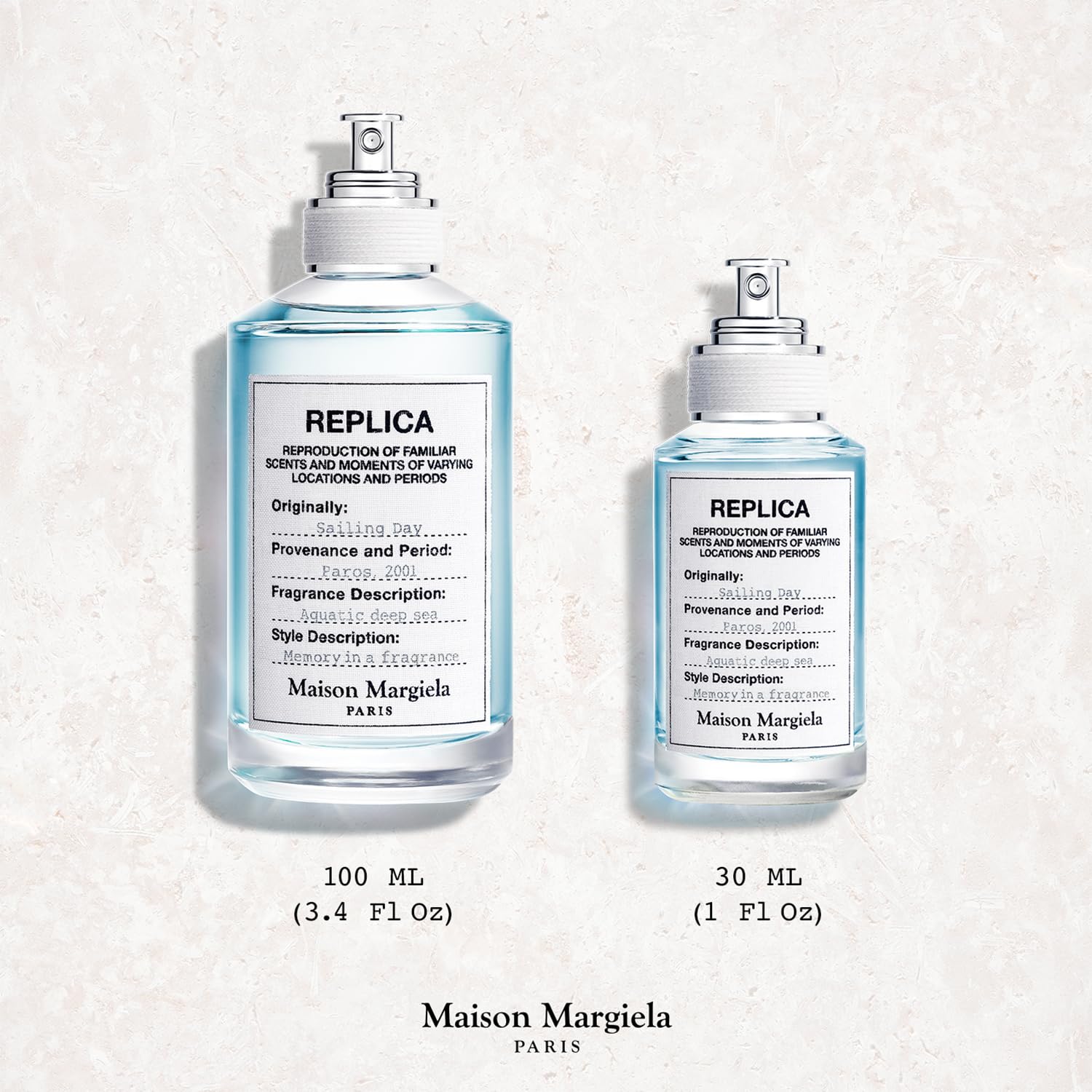 Maison Margiela Replica Día de Velero, alga roja que añade un toque marino.