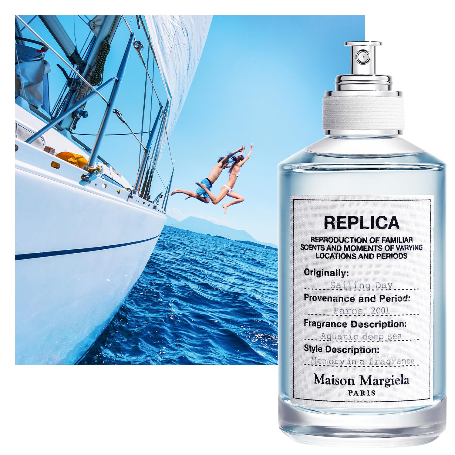Replica Día de Velero de Maison Margiela, aromatizante marino perfecto para verano.