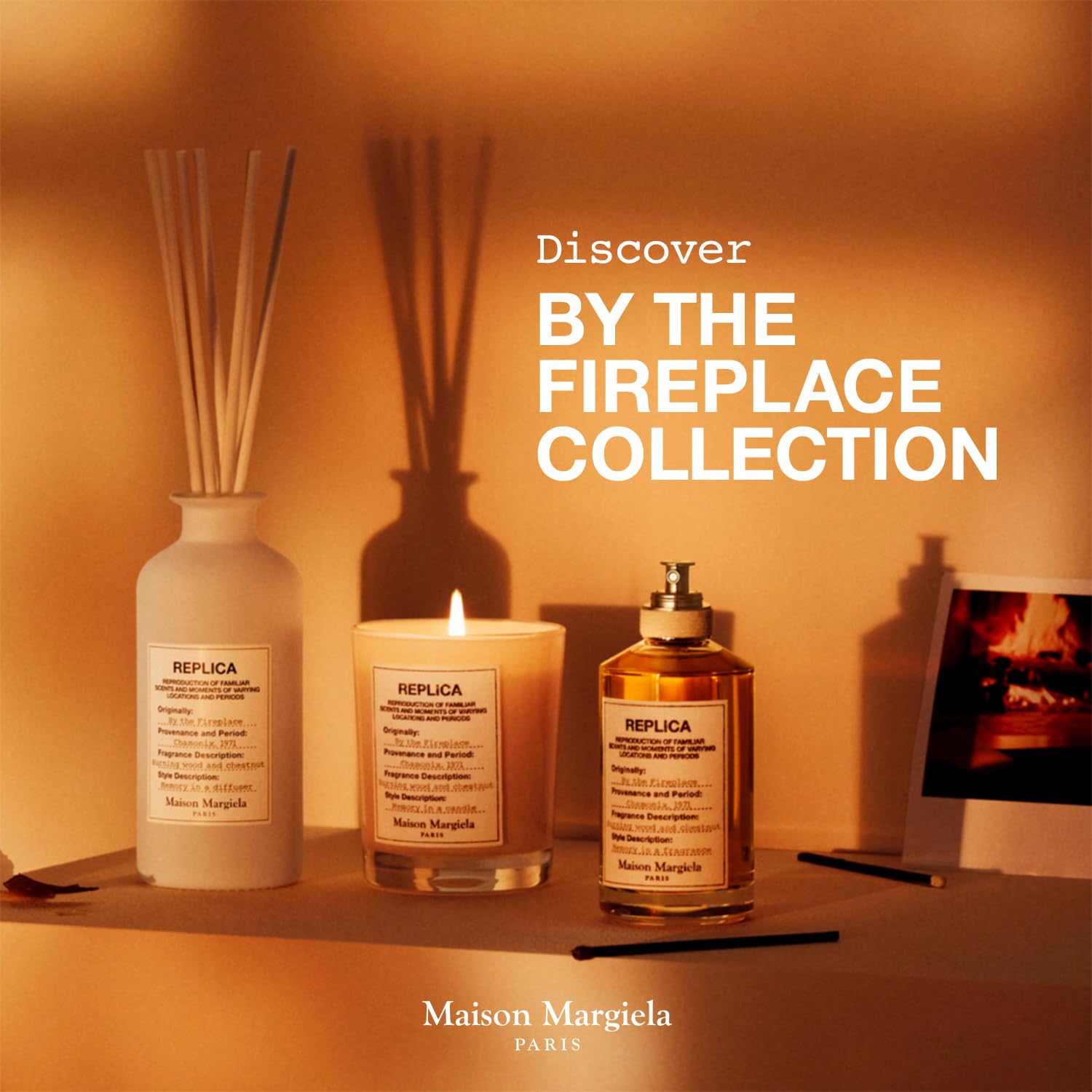 Maison Margiela Replica envase de vidrio: presentación clara para regalo elegante.