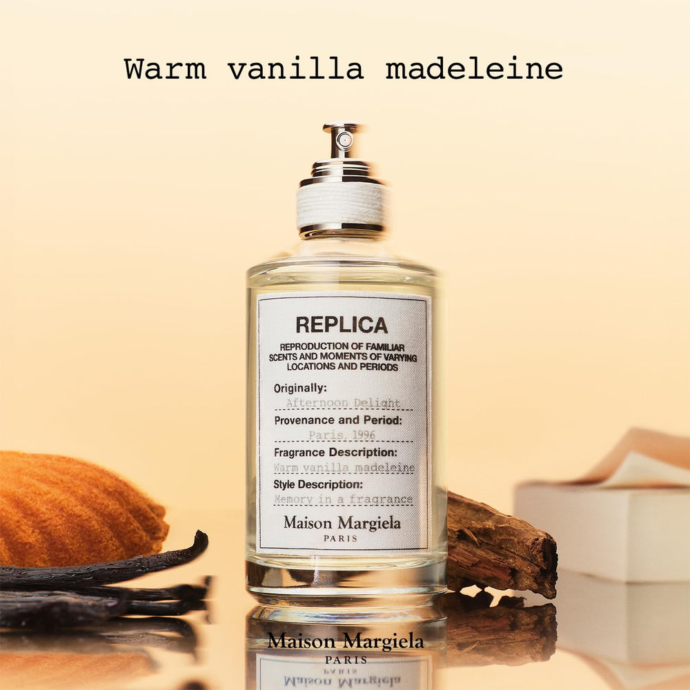 Maison Margiela Replica Afternoon Delight, escena-parisina, evoca recuerdos nostálgicos para cualquier ocasión.