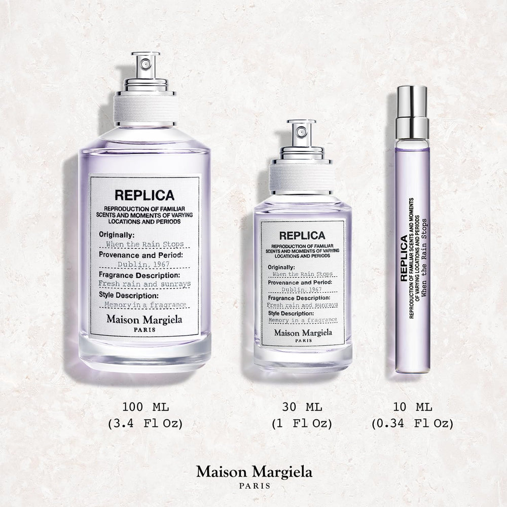 Maison Margiela Replica When the Rain Stops, fragancia unisex para momentos de calma tras la lluvia.