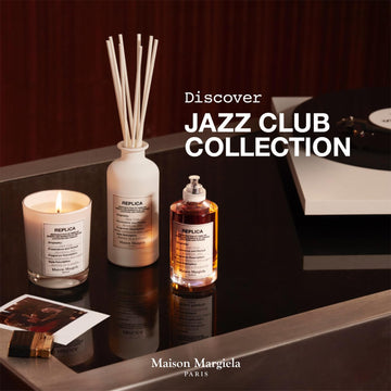 Maison Margiela Replica Jazz Club, presentación detalle, perfecto para decoración de tocador.