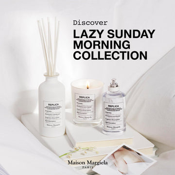 Escena de amanecer suave con la fragancia Lazy Sunday Morning.