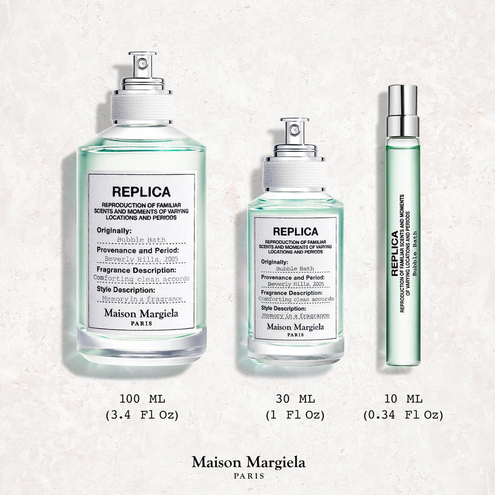 Maison Margiela Replica Baño de Burbujas pachulí crea nota envolvente.