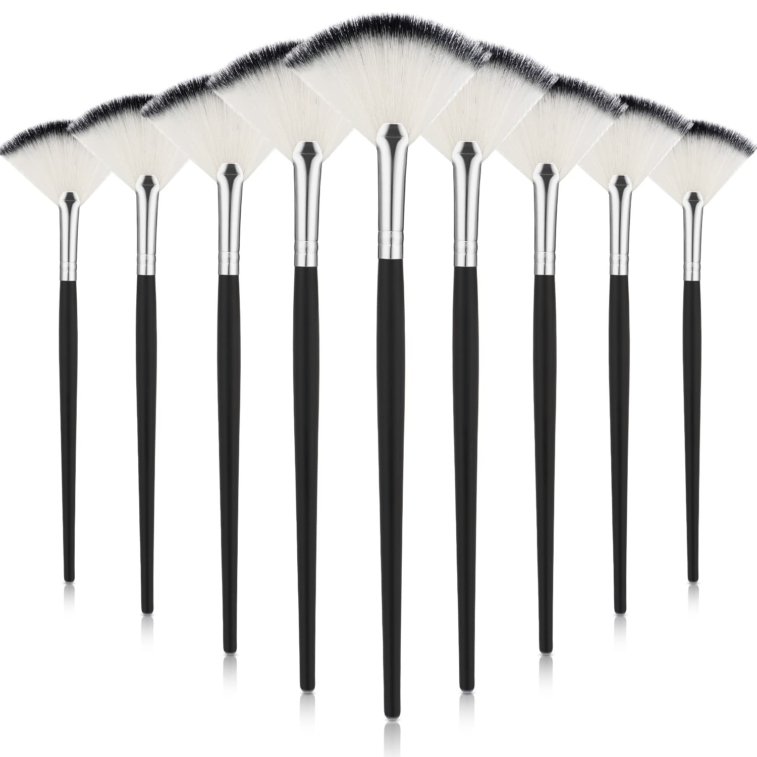 Maitys brocha abanico facial para un acabado suave y uniforme