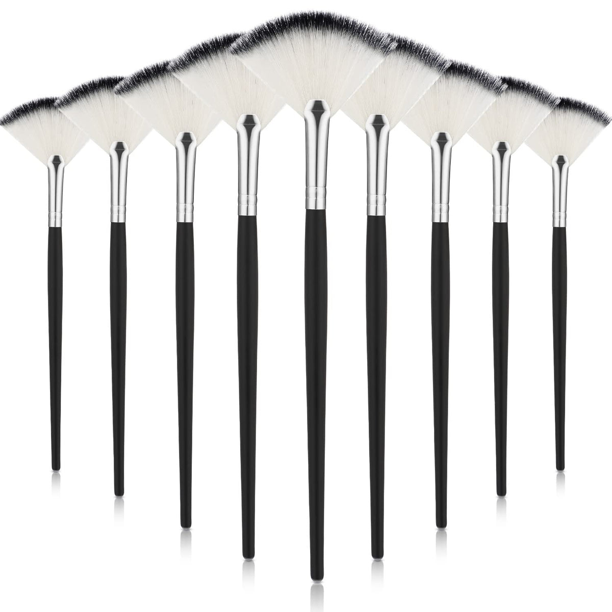 Maitys brocha abanico facial para un acabado suave y uniforme