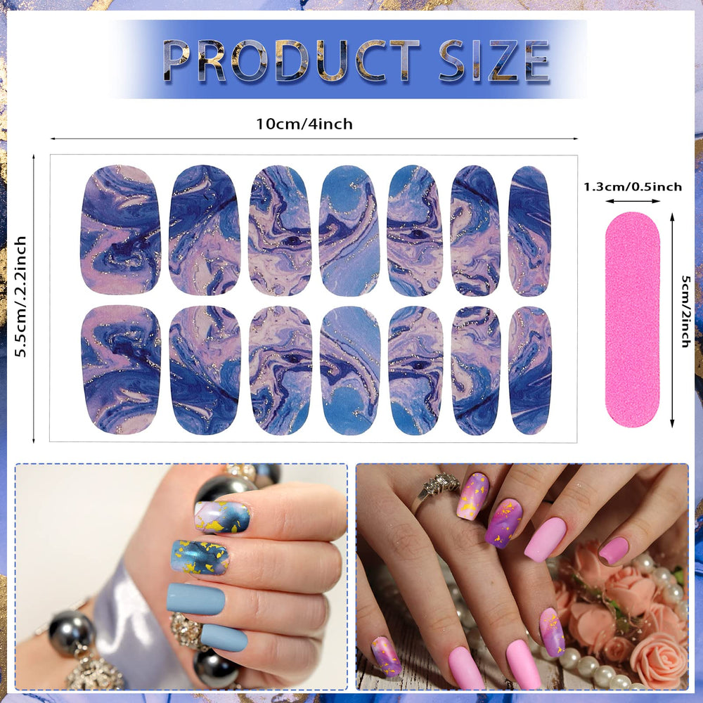 Maitys diseños marmol brillantes para uñas y estilo versátil.