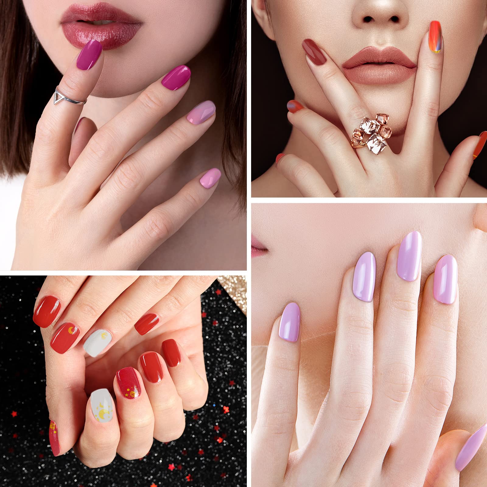 Maitys: adecuadas para uñas naturales y falsas, versatilidad diaria.