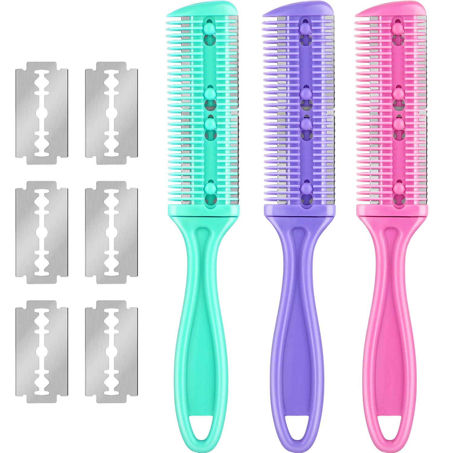 Maitys: conjunto de 3 peines cortapelo para modelar el cabello con precisión en casa.