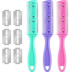 Maitys: conjunto de 3 peines cortapelo para modelar el cabello con precisión en casa.