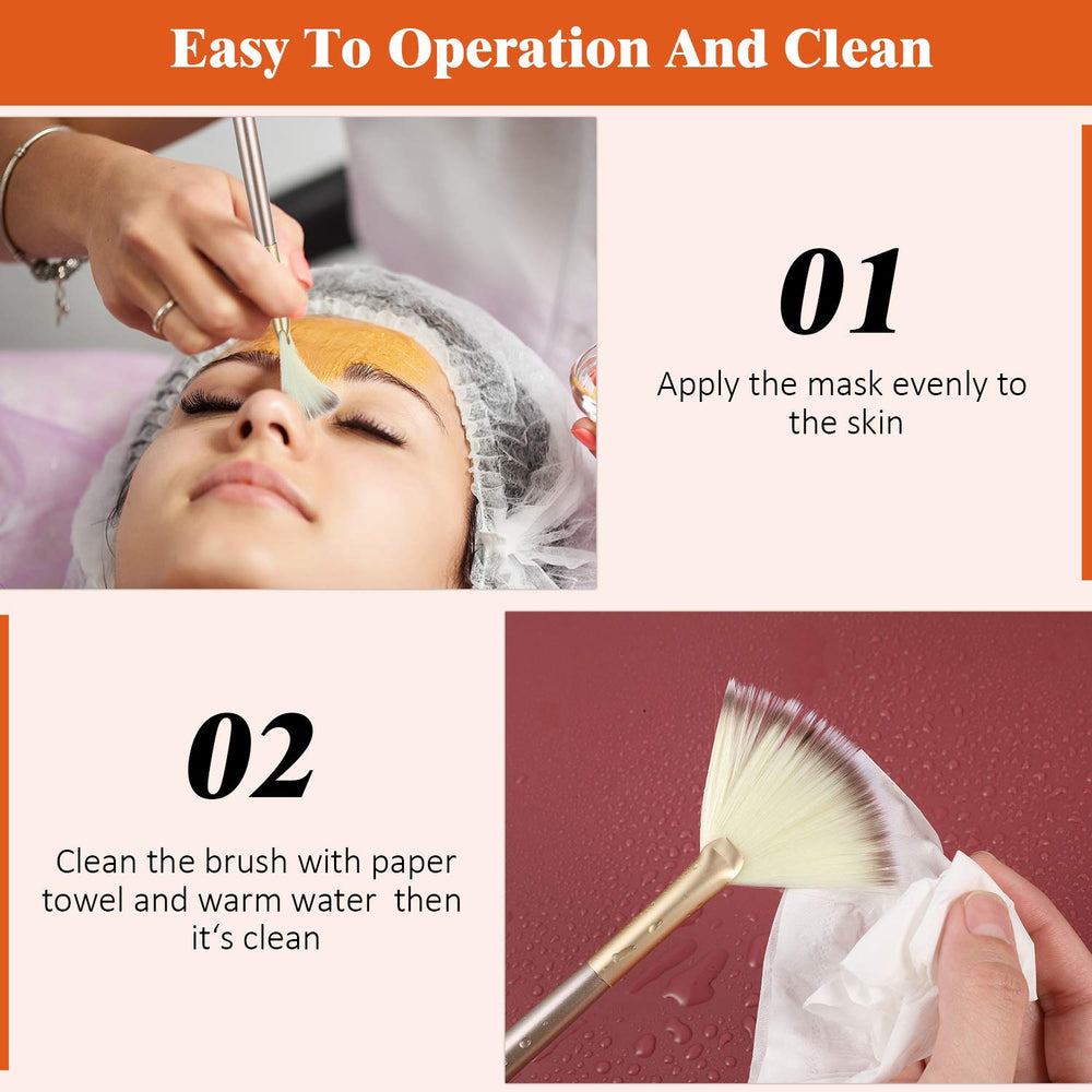 Maitys pinceles faciales para polvo y maquillaje, fácil de limpiar tras uso.