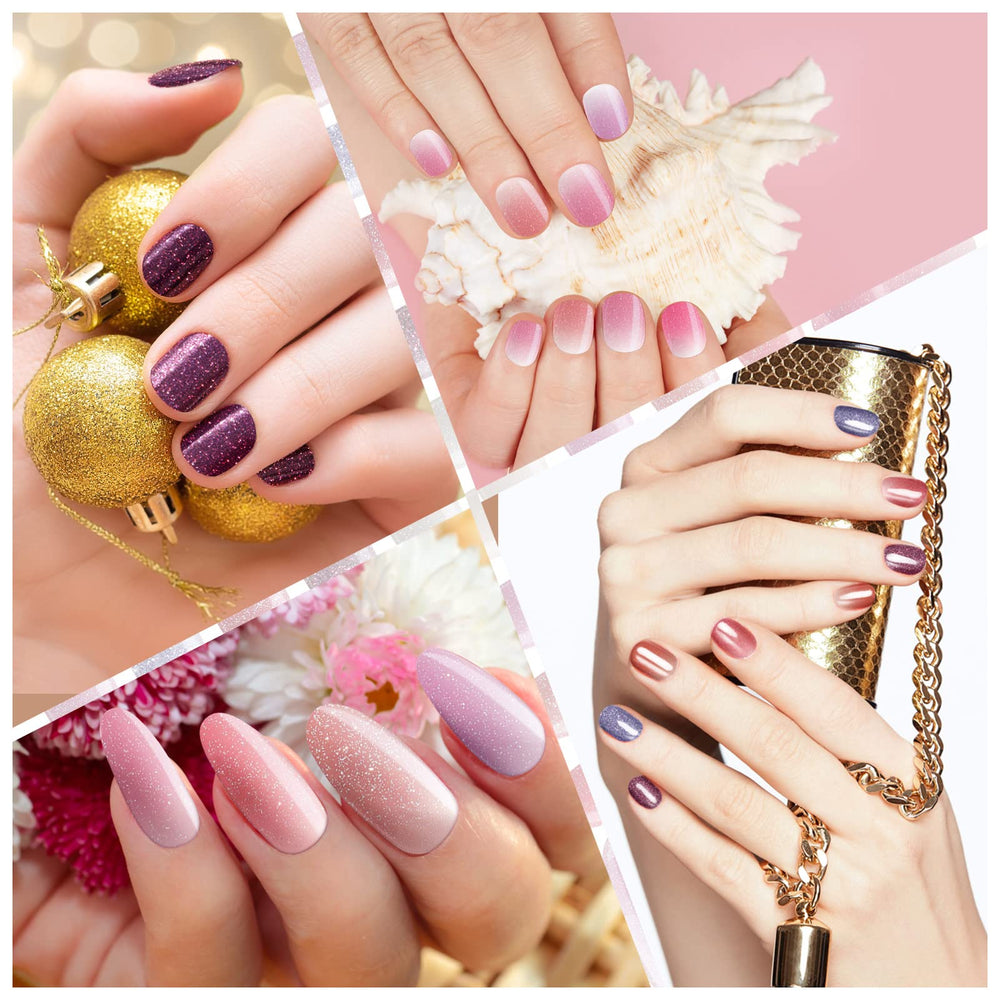 Maitys diseños brillantes y multicolor para uñas modernas