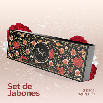 Maja soap notes rose and nutmeg evoke warm, inviting scent