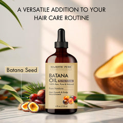 Majestic Pure Aceite de Batana cabello suave y fortalececido en cada uso.