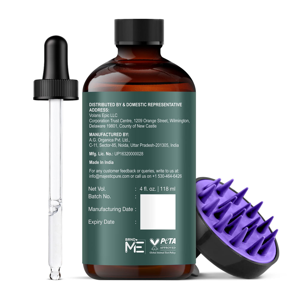 Aceite de ricino en Majestic Pure nutre el cabello.