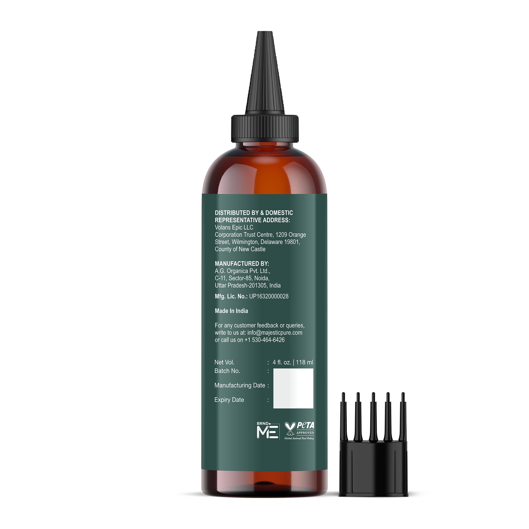 Majestic Pure Aceite de Romero: ideal para rituales caseros de cuidado capilar.