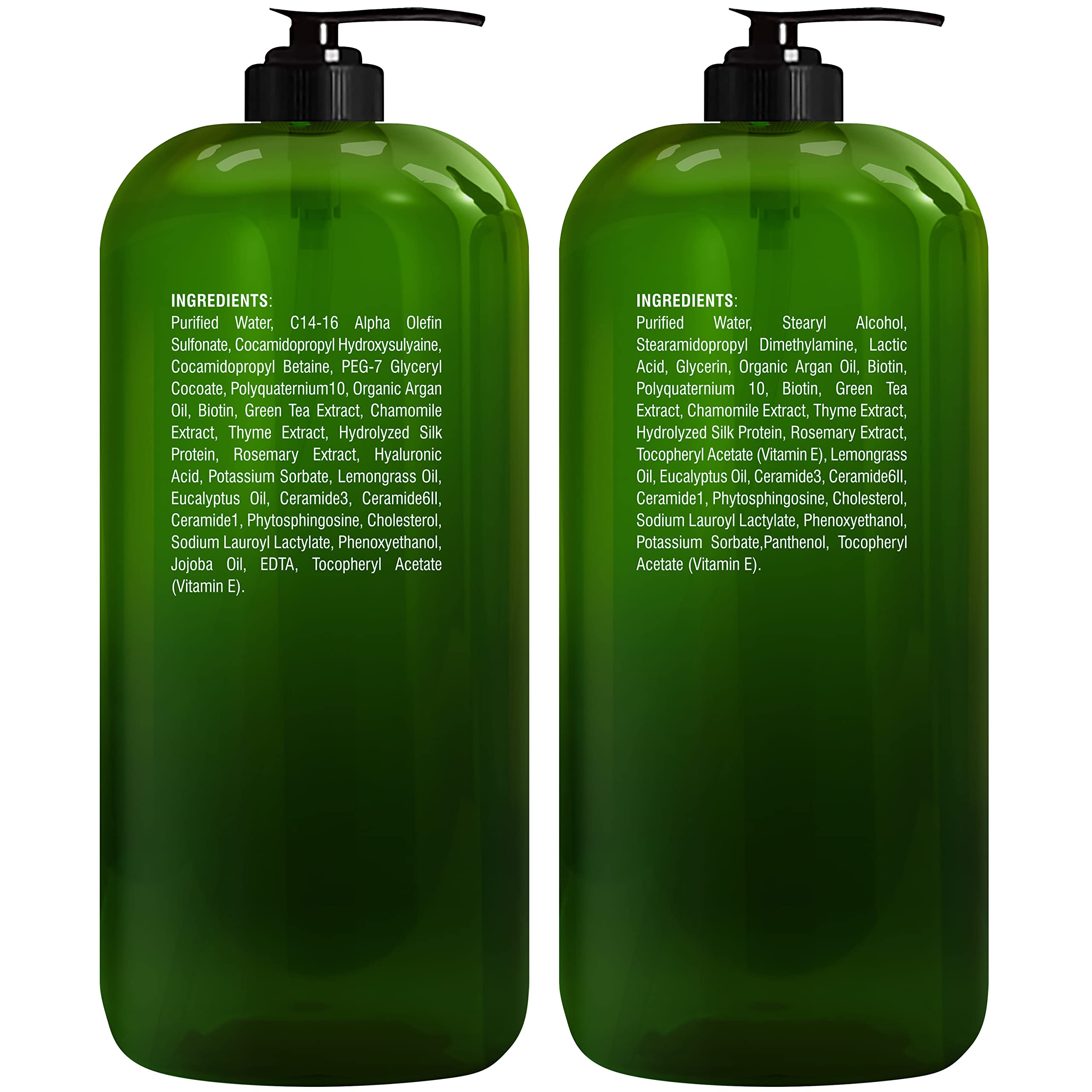 Ceramidas y aceites en Majestic Pure Biotin, ingredientes clave para nutrición.