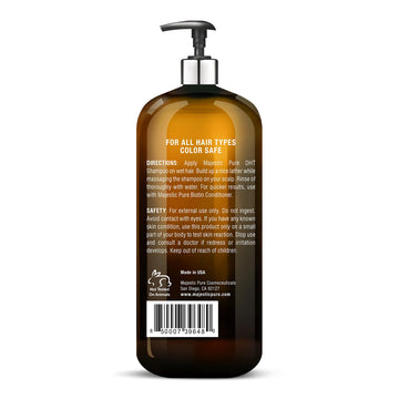 Majestic Pure Biotin Conditioner, textura cremosa deja cabello suave y manejable.