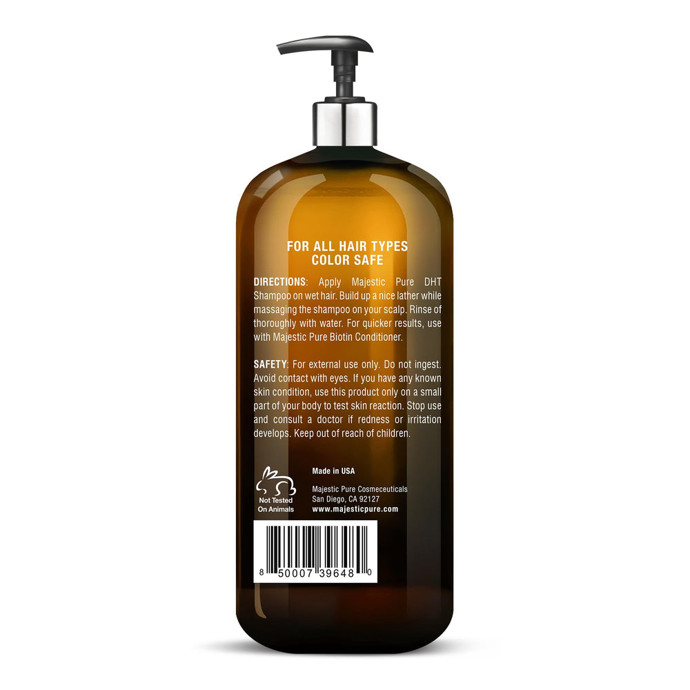 Majestic Pure Biotin Conditioner, textura cremosa deja cabello suave y manejable.