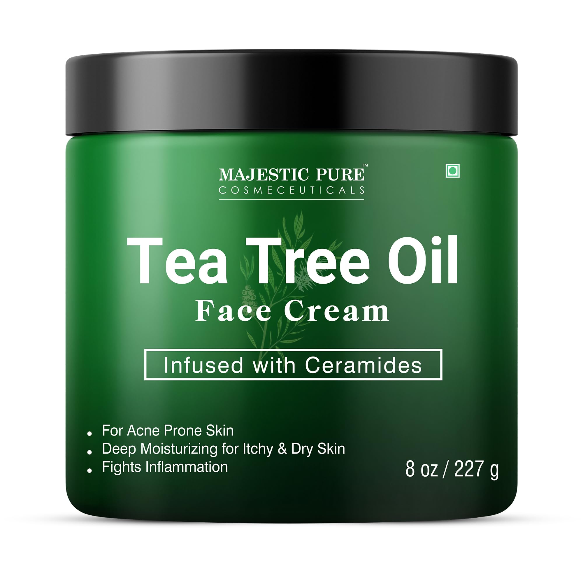 Crema facial Majestic Pure, textura-suave para absorción rápida.