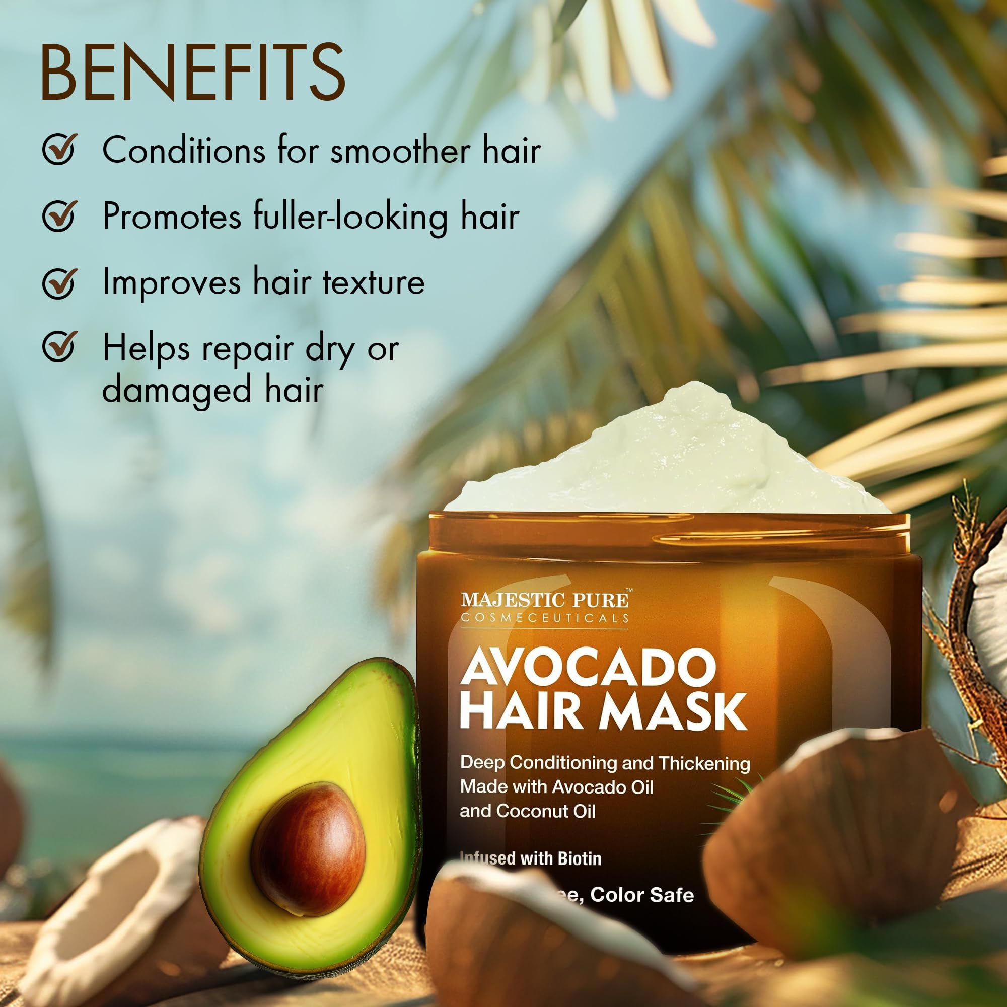 Apto para todo tipo de cabello, con uso suave.
