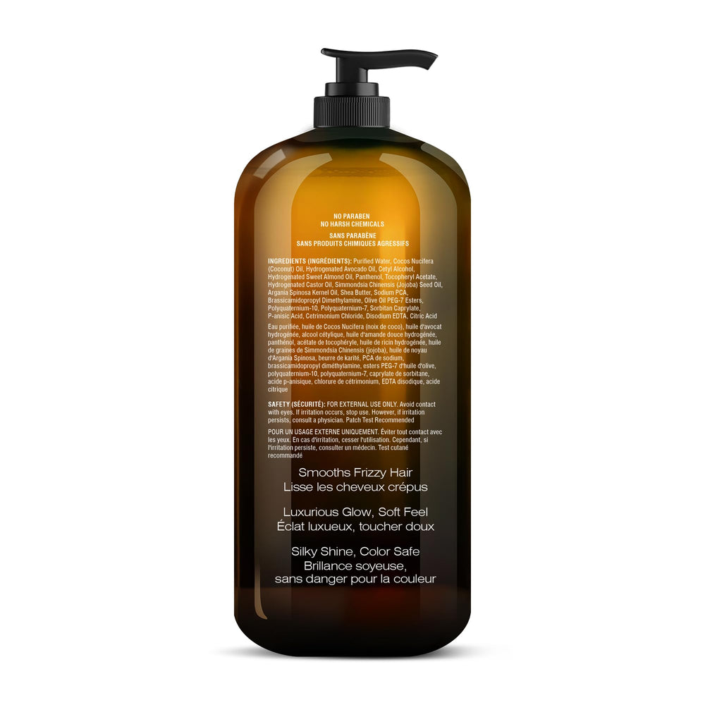 Sin sulfatos, Majestic Pure acondicionador para cabello suave y brillante.