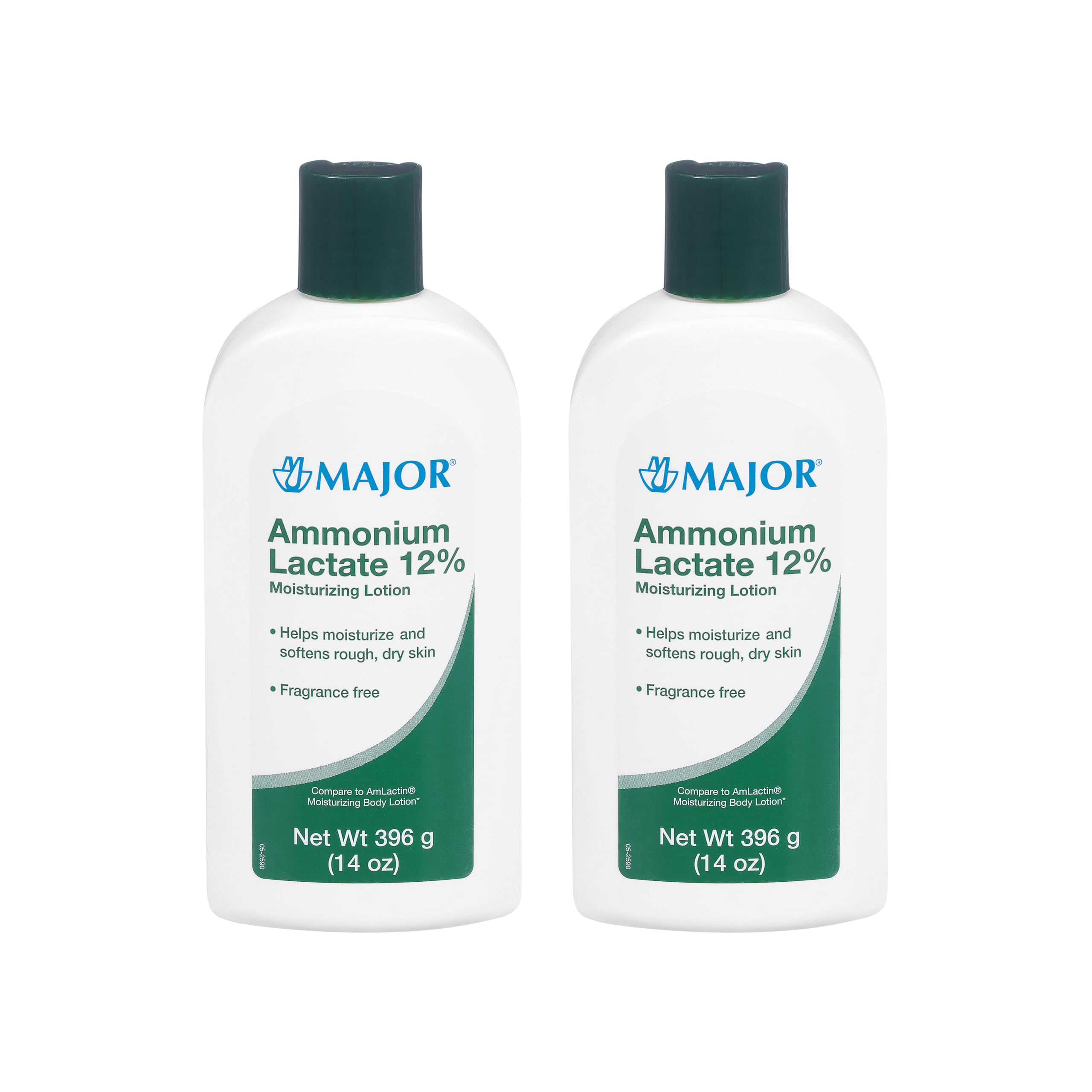 Major Ammonium Lactate 12% bottle showing daily hydration for dry skin