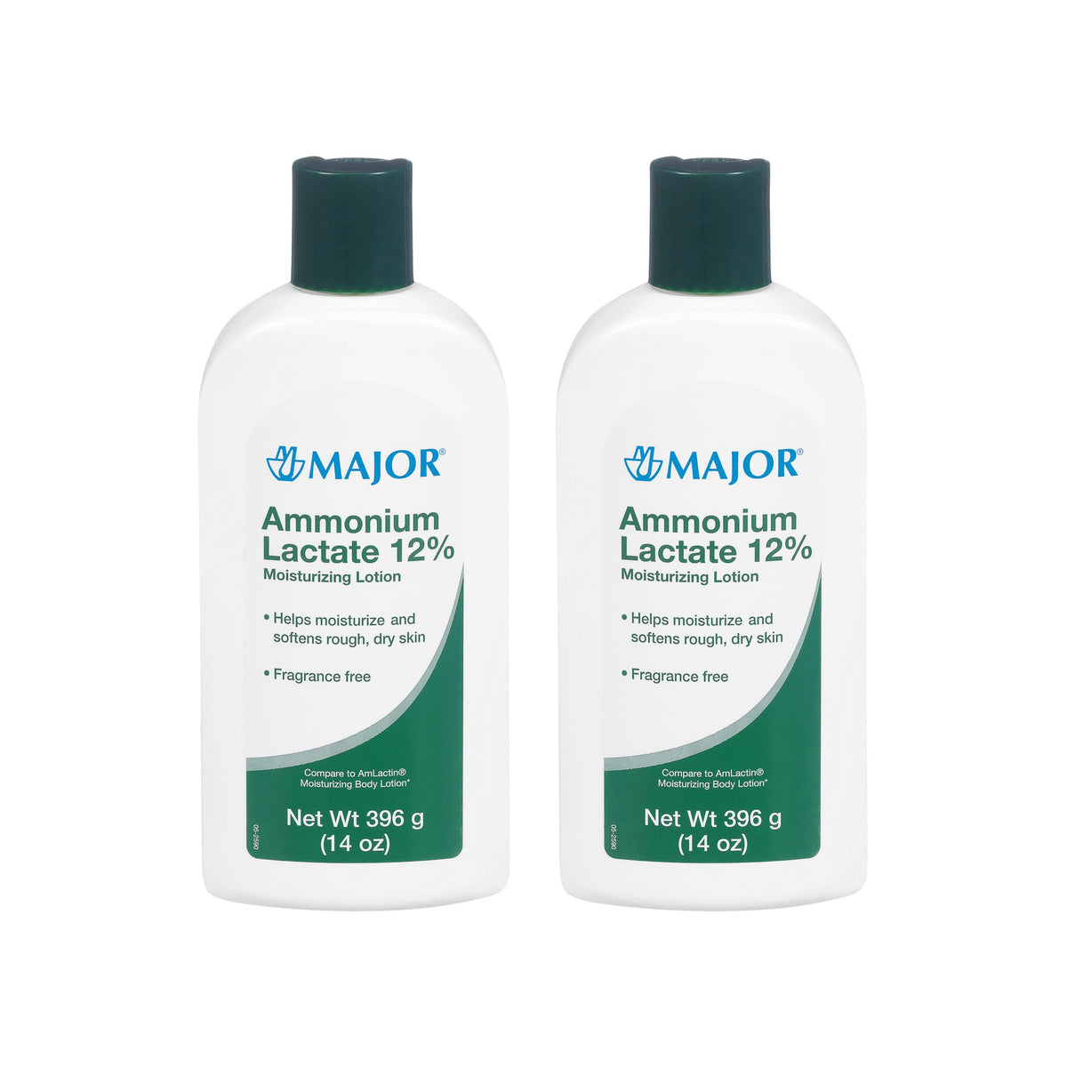 Major Ammonium Lactate 12% bottle showing daily hydration for dry skin