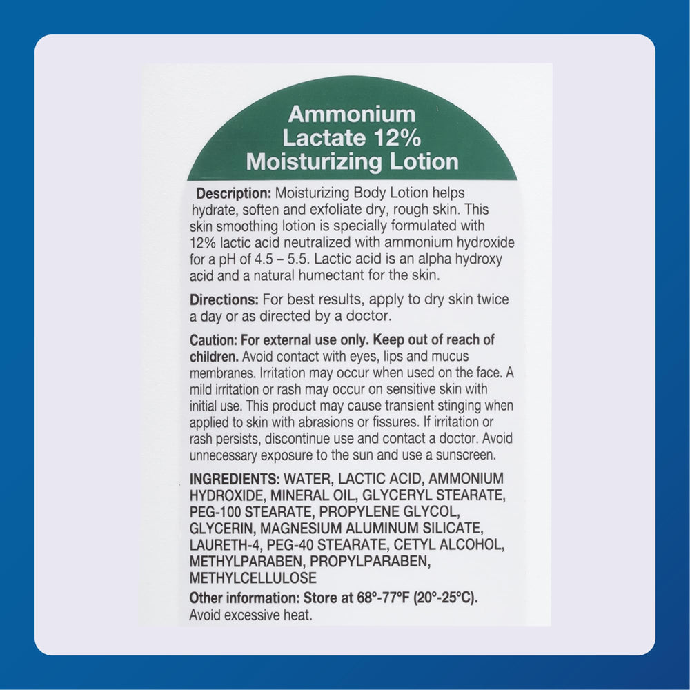 Major Ammonium Lactate 12% fragrance-free icon confirms fragrance-free formula