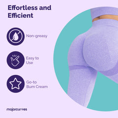 Major Curves con Aloe y Yam; ingredientes naturales para suavizar la piel.