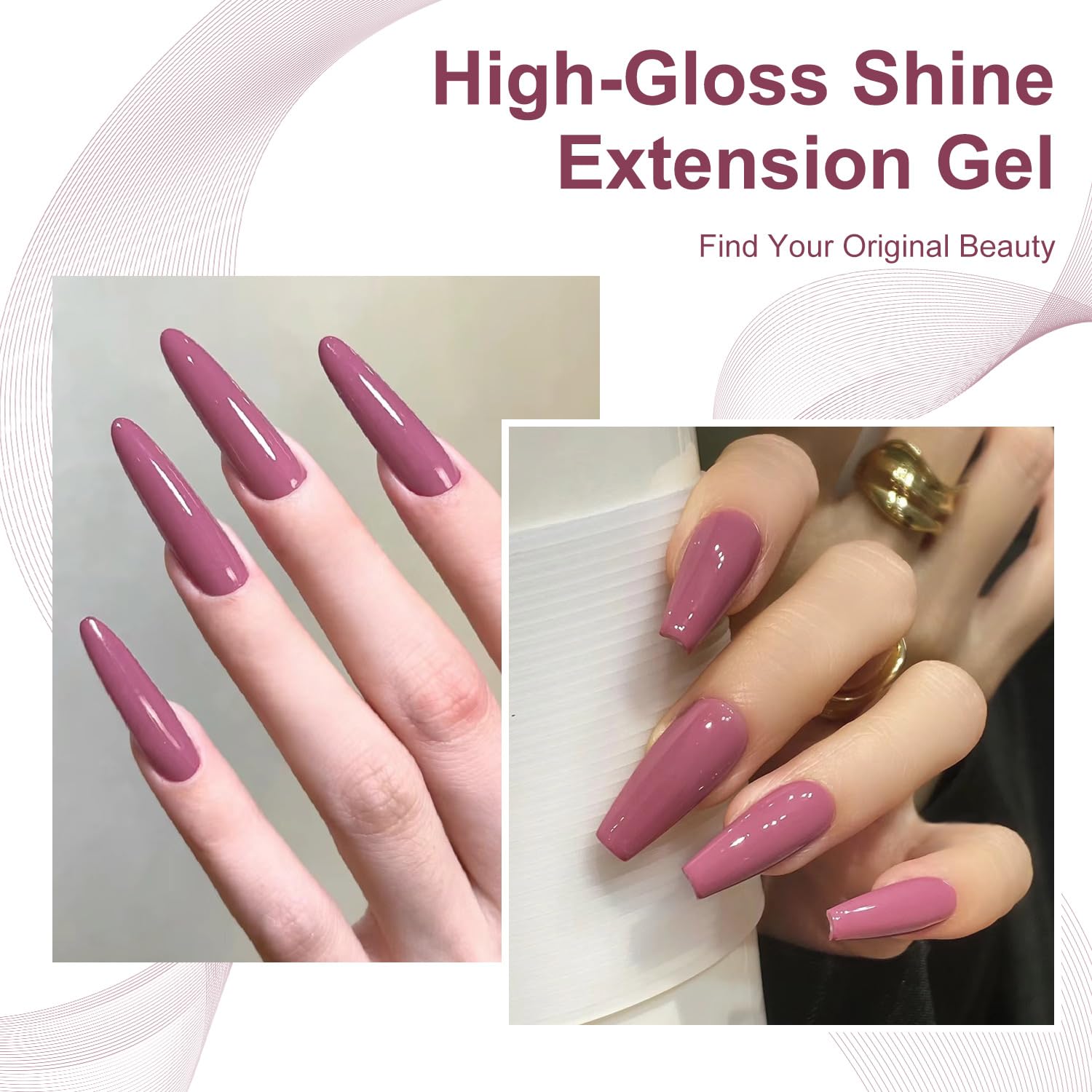 Major Dijit Uñas color rosado verano para look elegante.