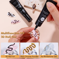 Makartt 3D Gel ideal para salones o DIY, acabado duradero