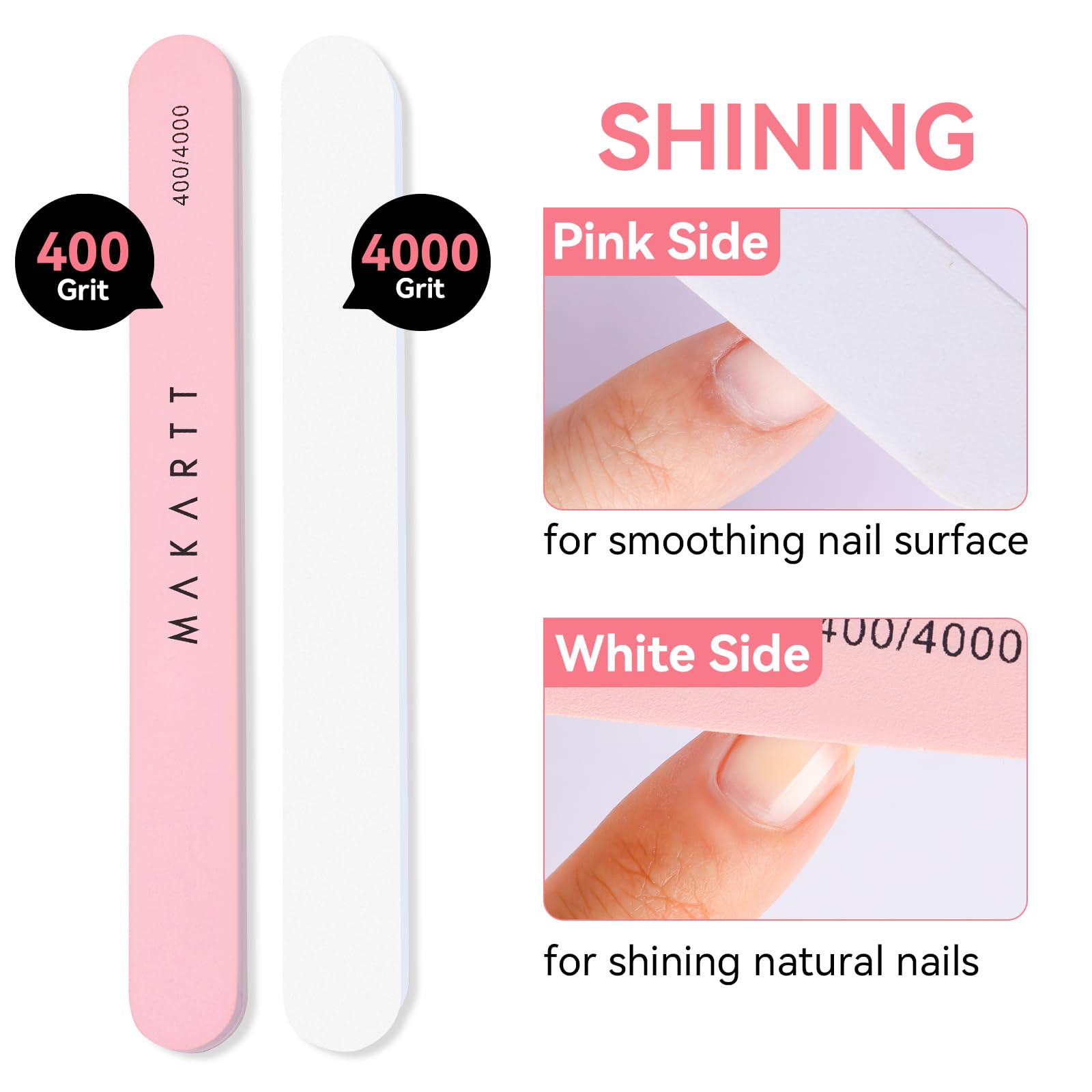 Alicate corta uñas Makartt, duradero para uñas naturales o acrílicas