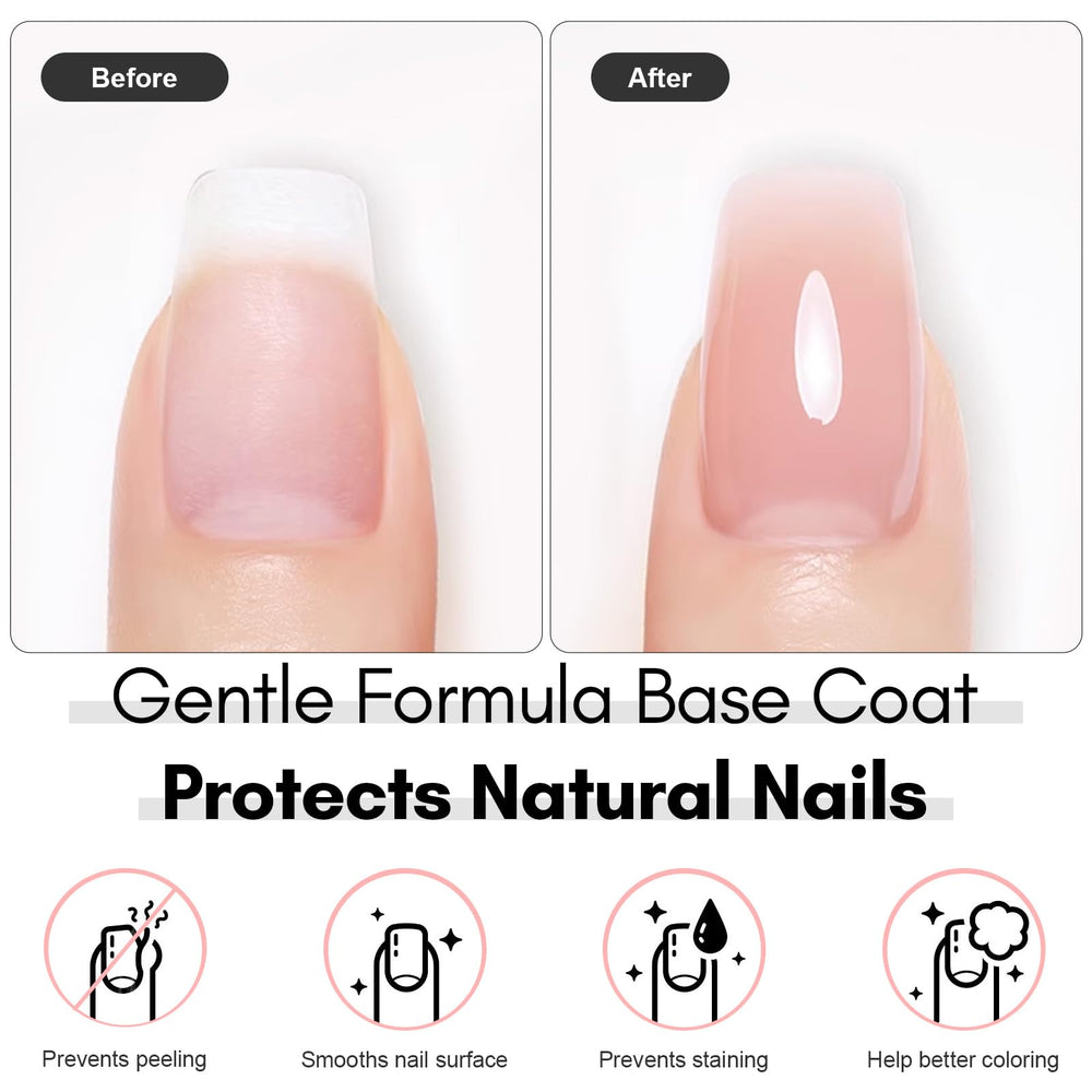 Aplicación en capas de gel builder para crear apex natural.