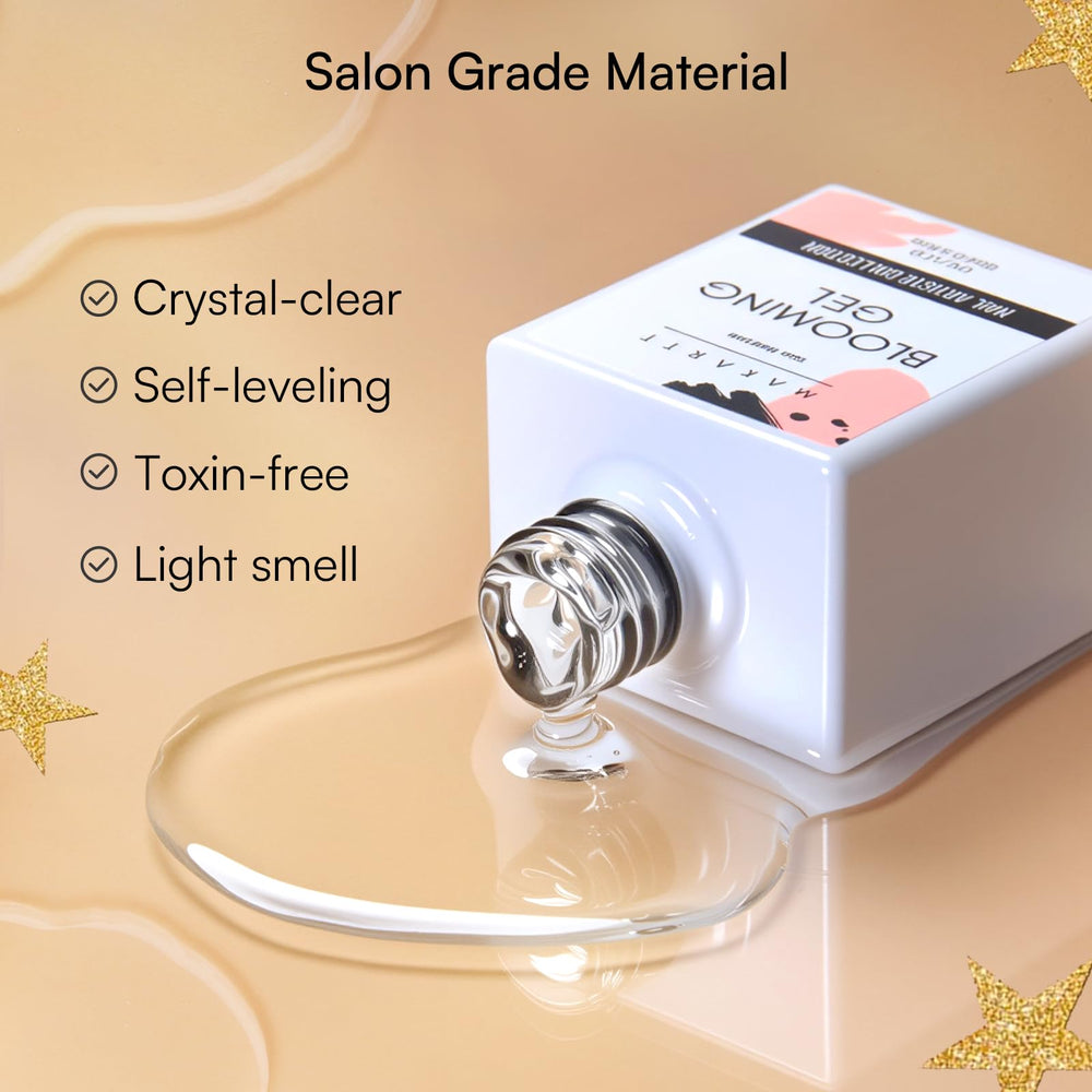Makartt 15ml bottle with clear formula enabling blooms over colors