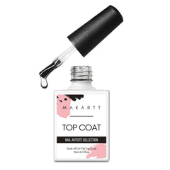 Makartt bote: capa superior brillo intenso y acabado liso para uñas.