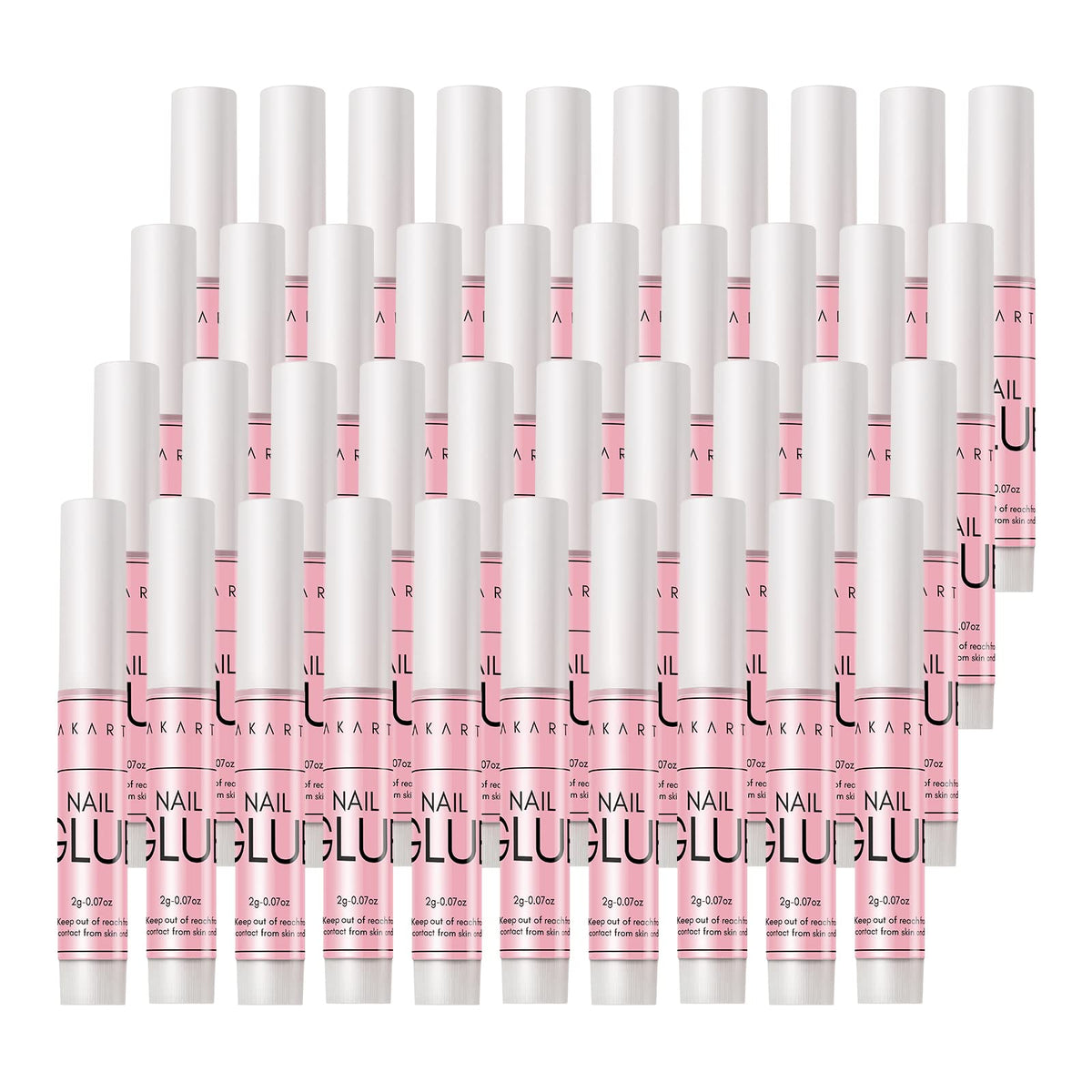 Makartt botella de adhesivo para uñas acrílicas, frente, adherencia rápida para manicuras duraderas.