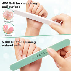 Makartt buffer de 400-grano nivela la superficie de uñas.