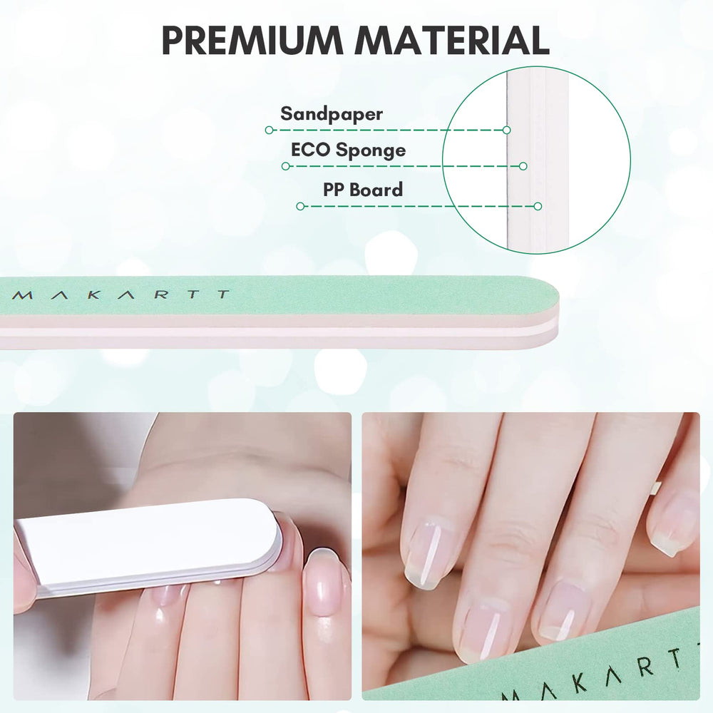 Makartt buffer suave con EVA para uñas naturales.