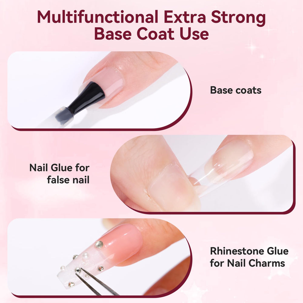Makartt capa base de gel con adherencia superior para uñas naturales y artificiales