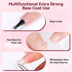Makartt capa base de gel con adherencia superior para uñas naturales y artificiales
