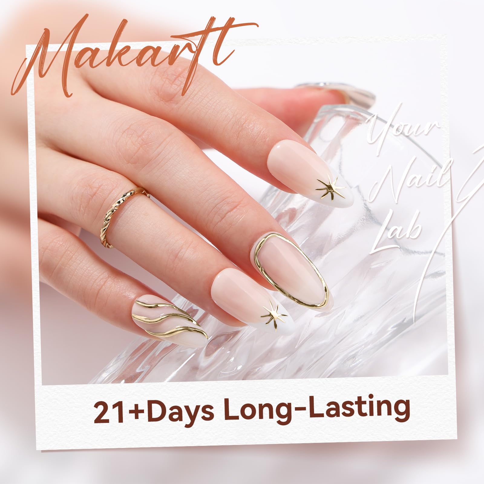 Makartt chrome gel easy to apply, great for beginners.