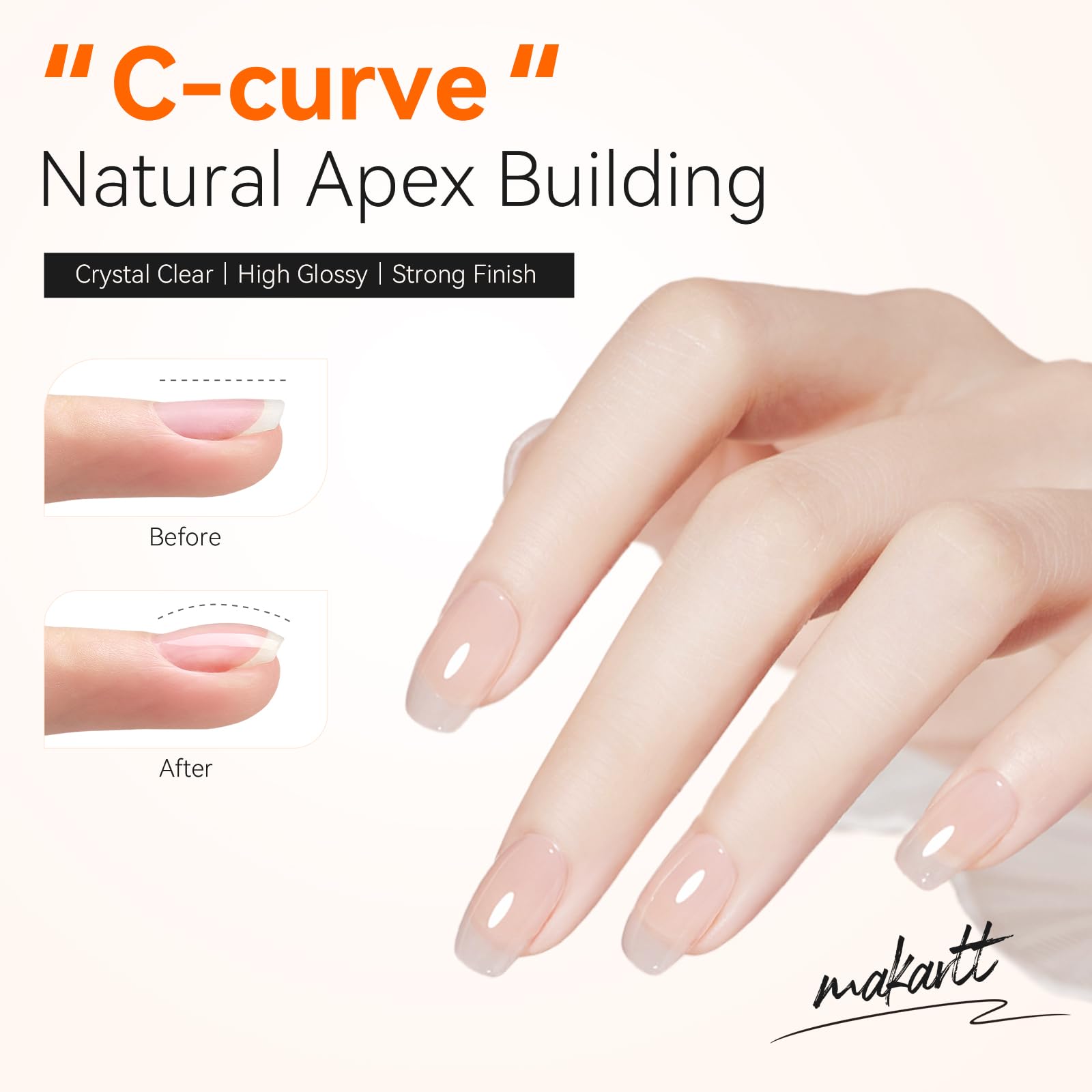 Gel transparente Makartt para reparaciones con aspecto natural