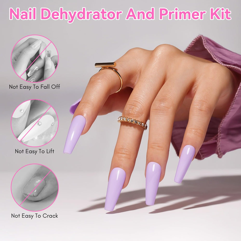Makartt primer y deshidratador compatibles con geles UV y acrílicos.