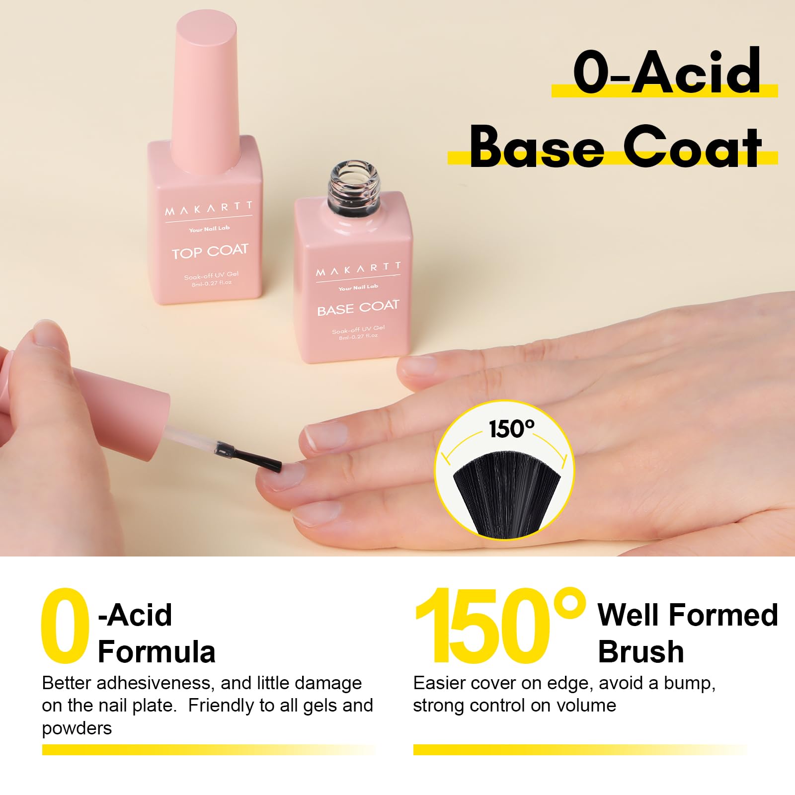 Makartt Compatibilidad Uñas: ideal para uñas naturales, gel acrílicas y más.