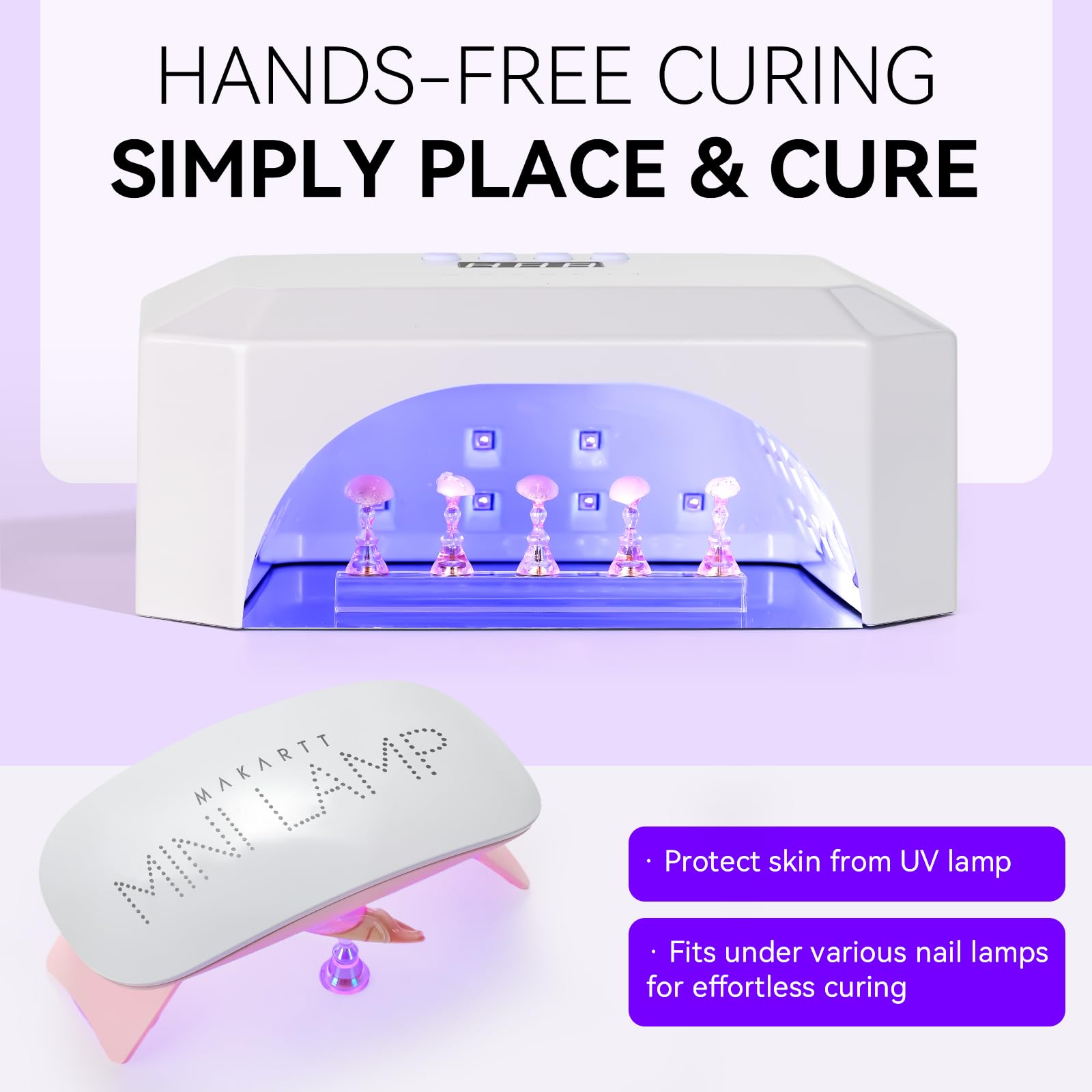 Makartt conjunto para práctica de uñas, ideal para arte de uñas.