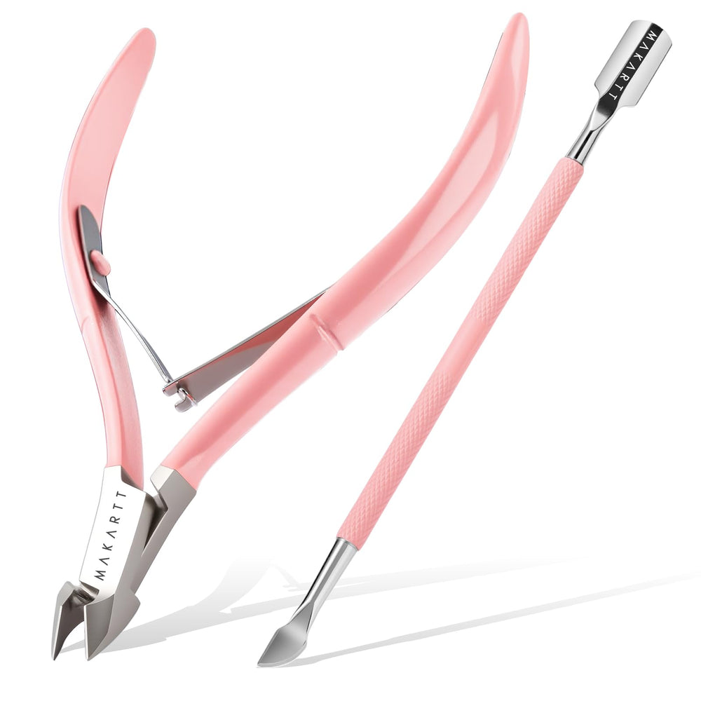 Makartt cortacutículas con acabado rosado, elegante y cómodo para uso diario.