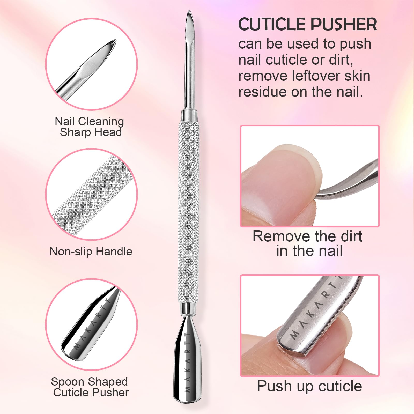 Makartt Cuticle Trimmer mango ergonómico para uso cómodo