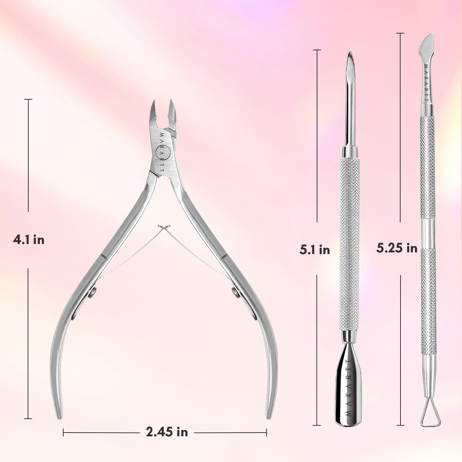 Makartt Cuticle Trimmer raspador de cutícula para residuos
