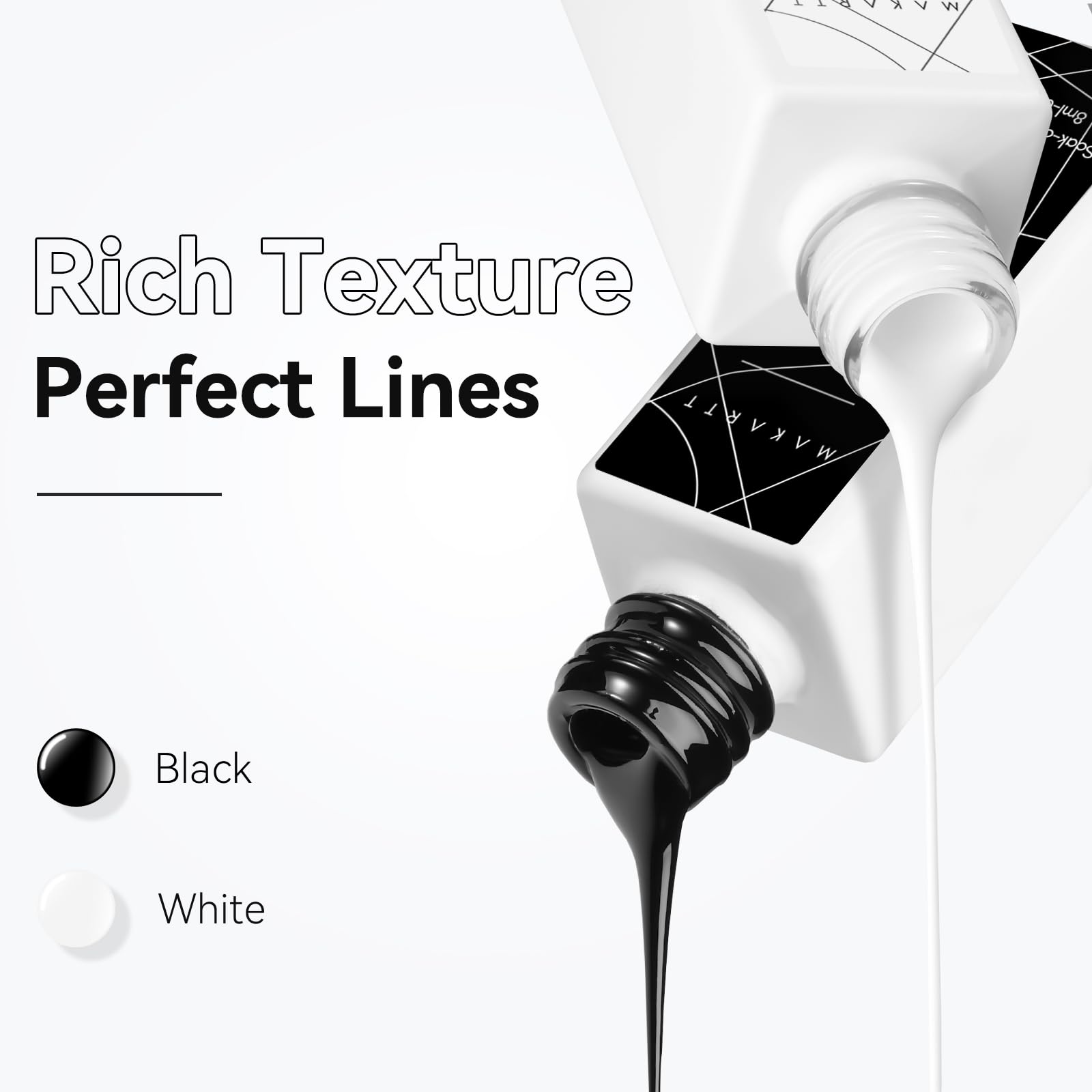 Makartt delineador de gel: curado con lámpara UV/LED para un brillo profesional